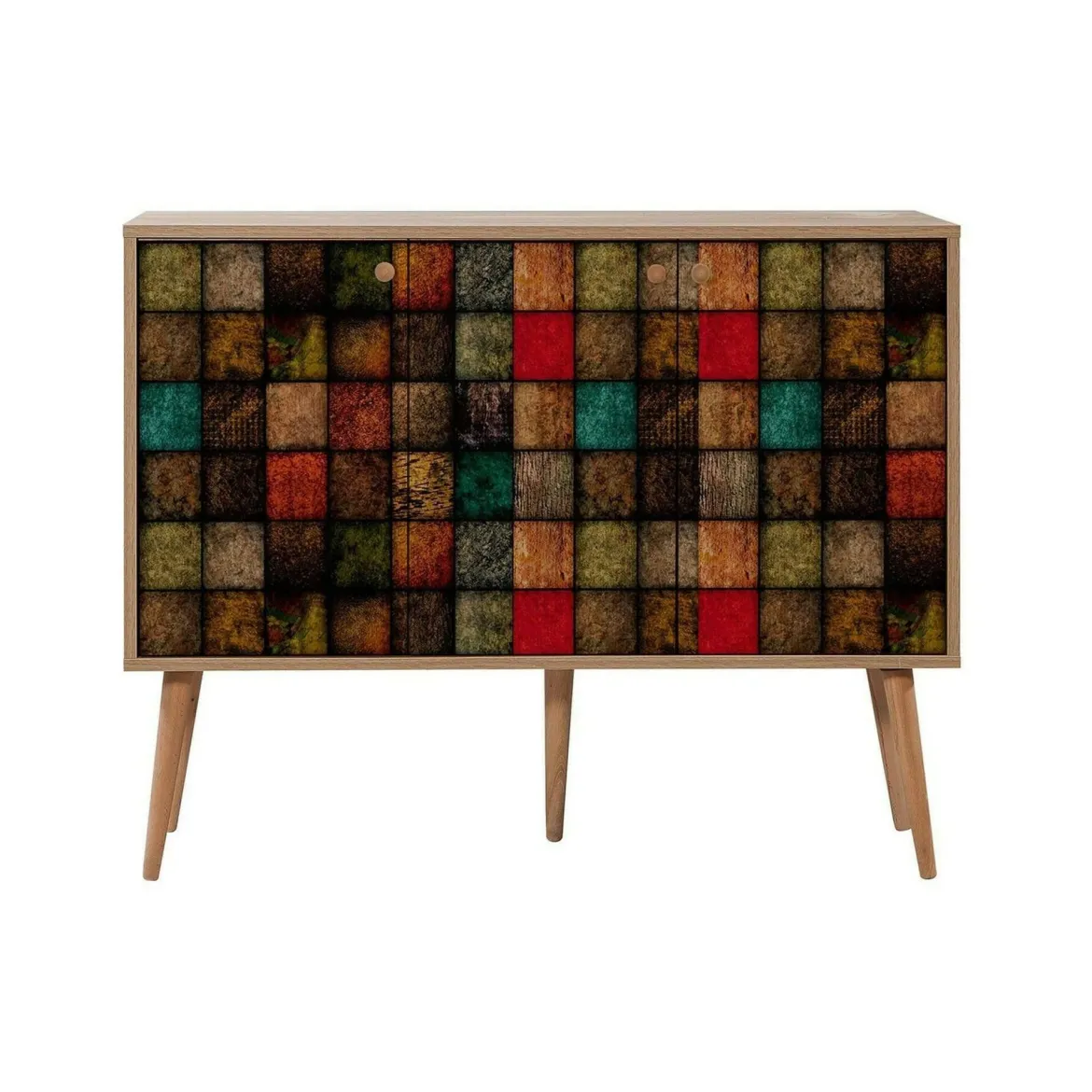 Credenza mosaico 120x36x90h cm 3 ante - Arzumia