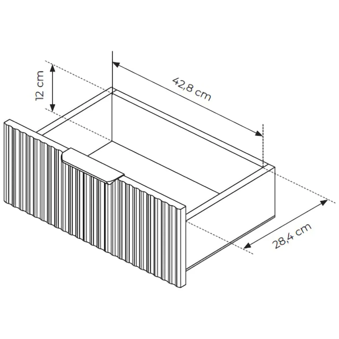 Credenza Nero 3 Cassetti 2 Ripiani 163x38x81h cm, Apertura Battente, Scorrevole - Halilala