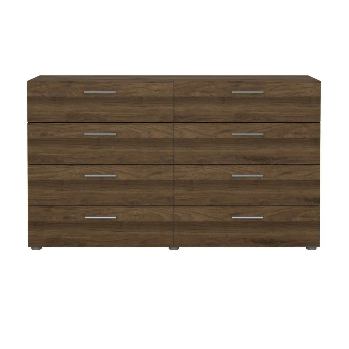 Credenza noce 140x40x81h cm 8 cassetti - Phethai