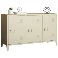 Credenza panna 120x40x73h cm 3 ante - Cocullo