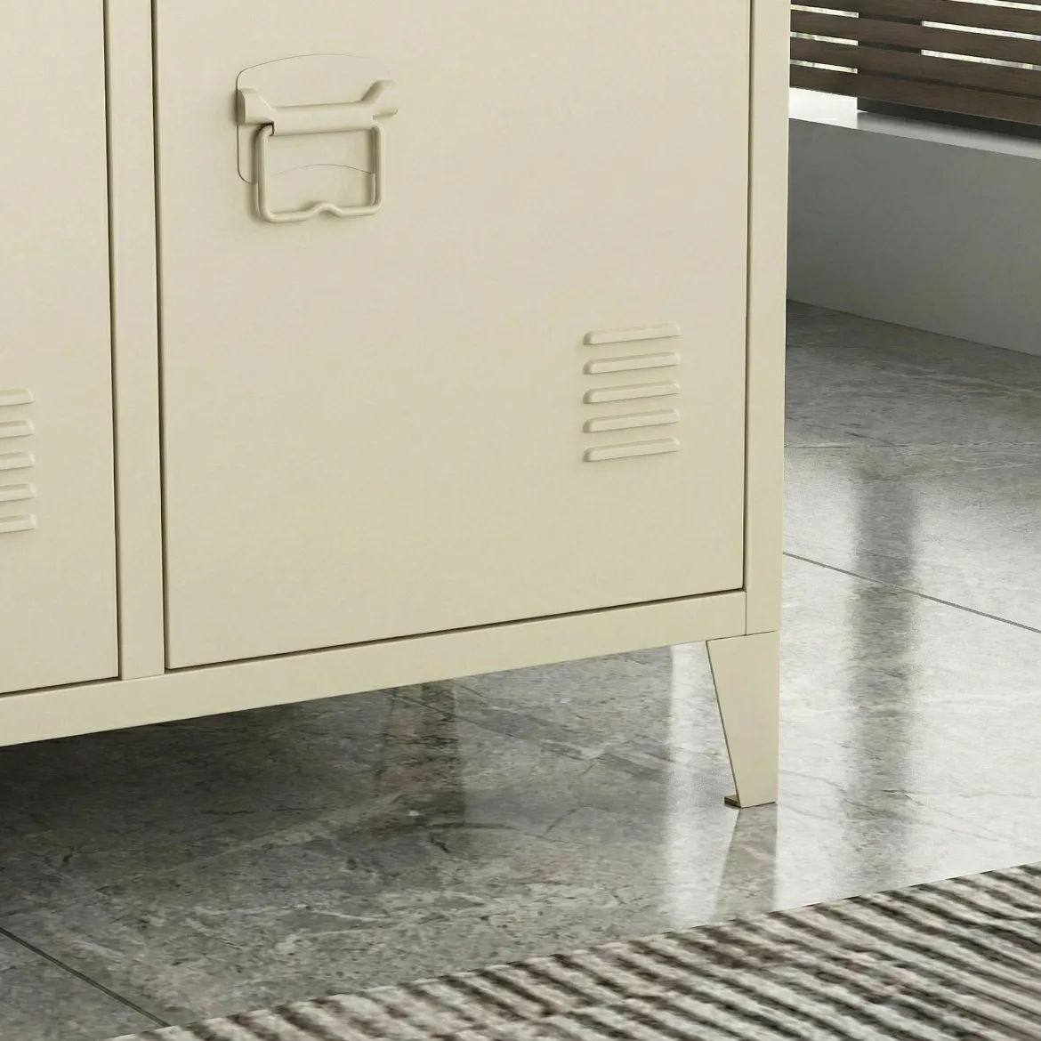 Credenza panna 120x40x73h cm 3 ante - Cocullo
