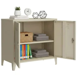Credenza panna 80x40x73h cm 2 ante - Conco