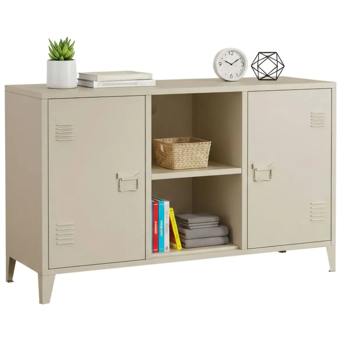 Credenza panna 120x40x73h cm 2 ante - Friddi