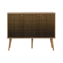 Credenza quercia 120x36x90h cm 3 ante - Arzumia