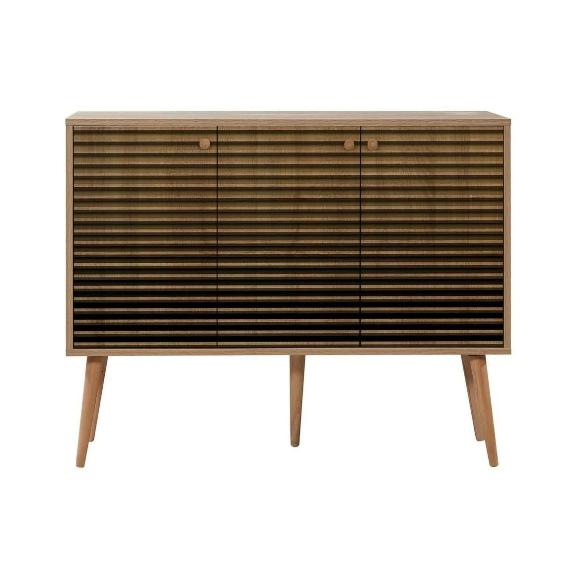 Credenza quercia 120x36x90h cm 3 ante - Arzumia