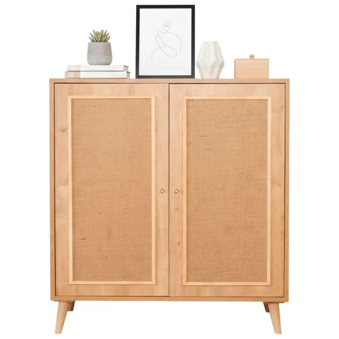 Credenza quercia 90x40x110h cm 2 ante - Albiano