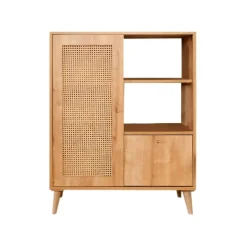Credenza quercia 90x40x110h cm 2 ante - Sfalerite