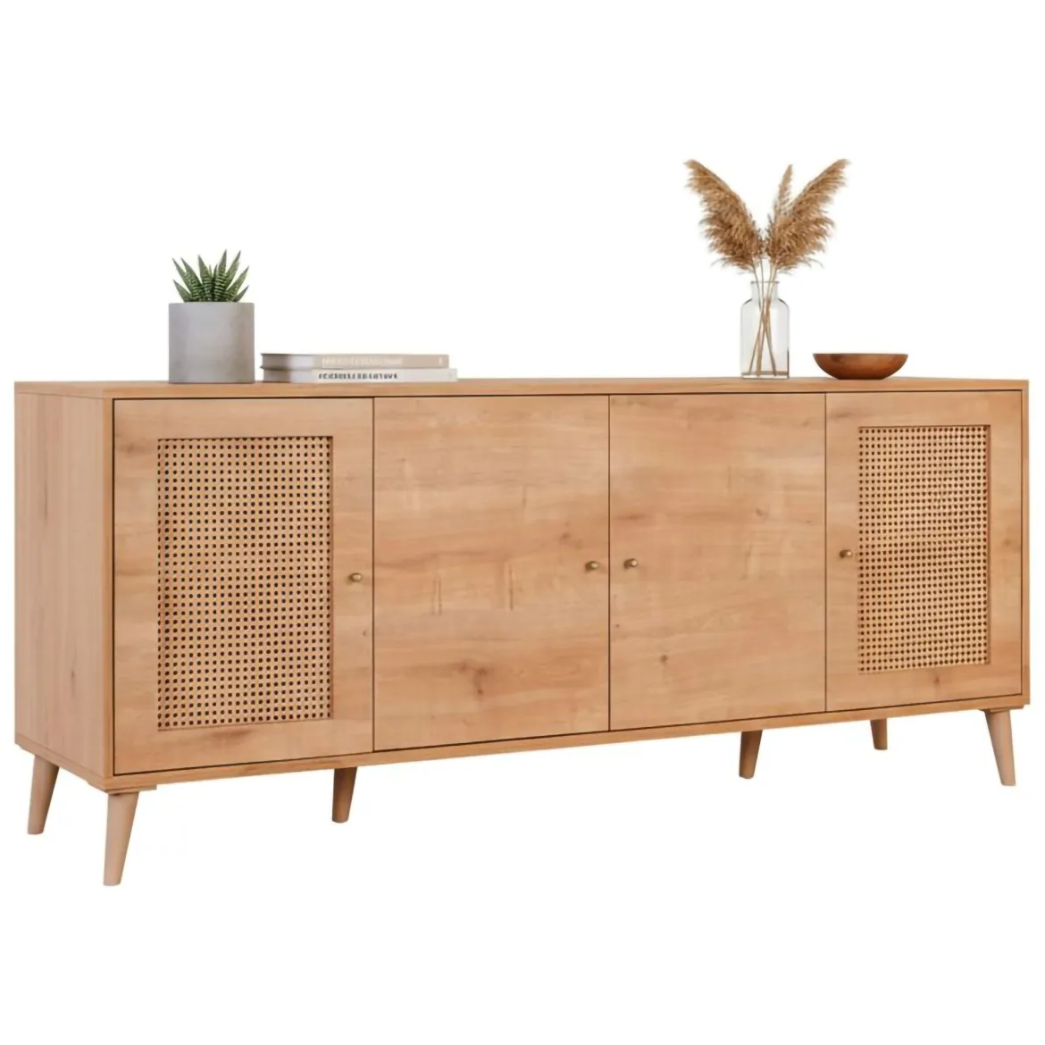 Credenza quercia 180x41x81h cm 4 ante - Tarawa
