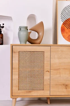 Credenza quercia 180x41x81h cm 4 ante - Tarawa