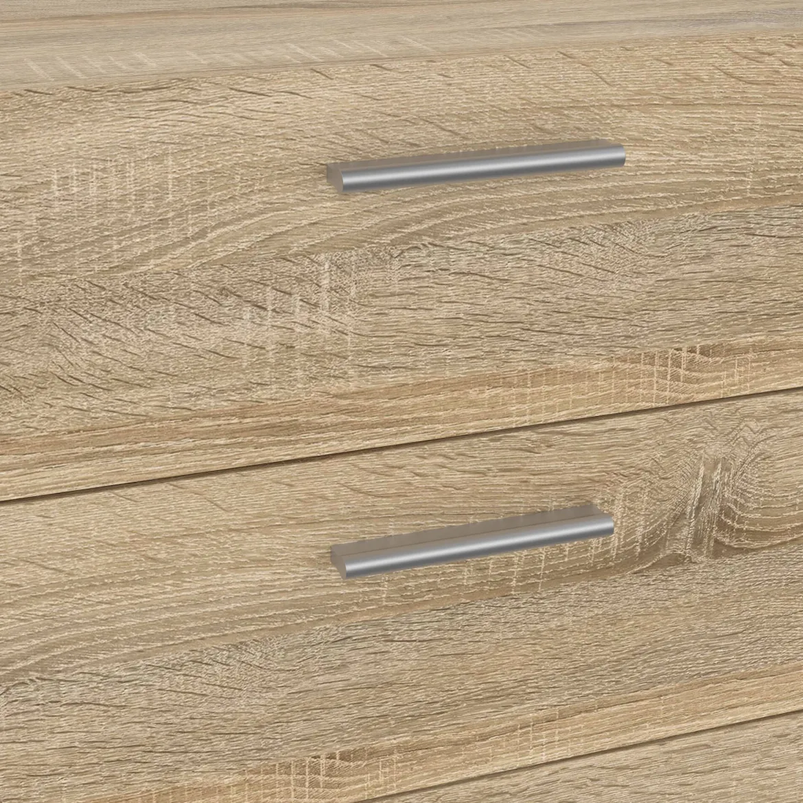Credenza quercia 140x40x81h cm 8 cassetti - Phethai