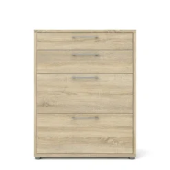 Credenza quercia 89x40x113h cm 4 cassetti - Anghiari