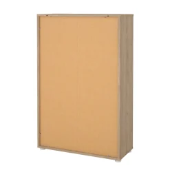 Credenza rovere e bianca 79x34x123h cm 2 ante - Canossa