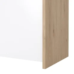 Credenza rovere e bianco lucida 148x48x83h cm 2 ante e 2 cassetti - Alalngar