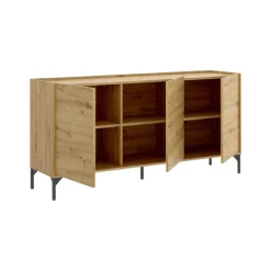 Credenza rovere nodi 155x43x75h cm 3 ante - Afrodite