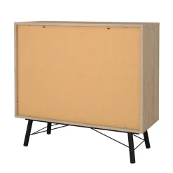 Credenza rovere 101x40x94h cm 6 cassetti - Maka