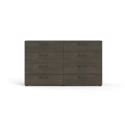 Credenza rovere 140x40x81h cm 8 cassetti - Acetosella