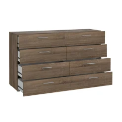 Credenza rovere 140x40x81h cm 8 cassetti - Phethai