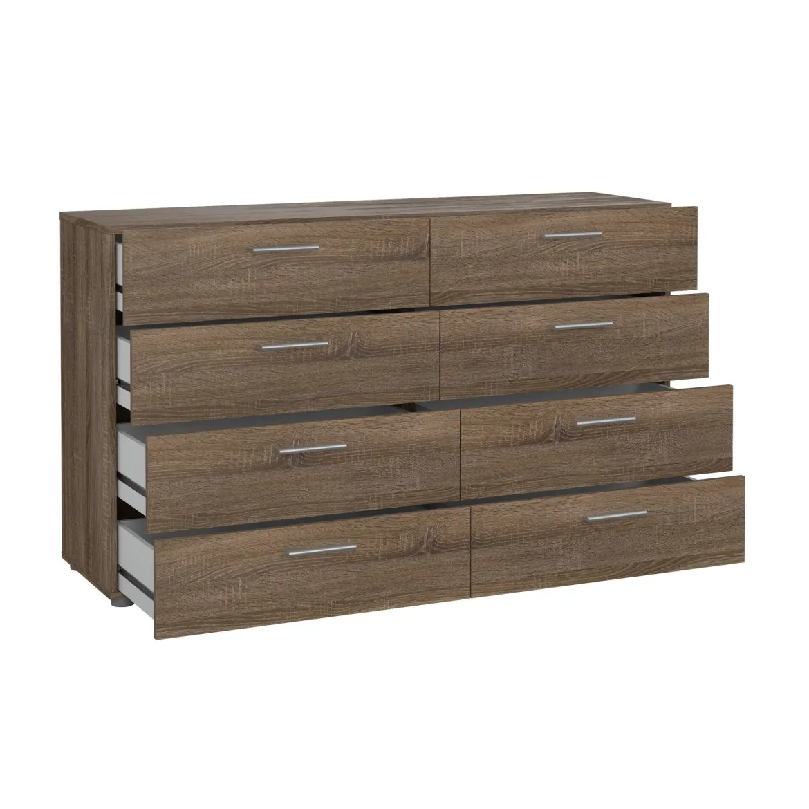 Credenza rovere 140x40x81h cm 8 cassetti - Phethai