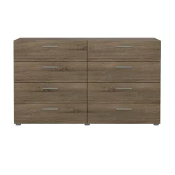 Credenza rovere 140x40x81h cm 8 cassetti - Phethai