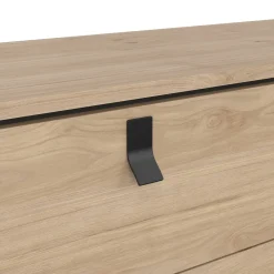Credenza rovere 150x40x94h cm 6 cassetti - Anturio