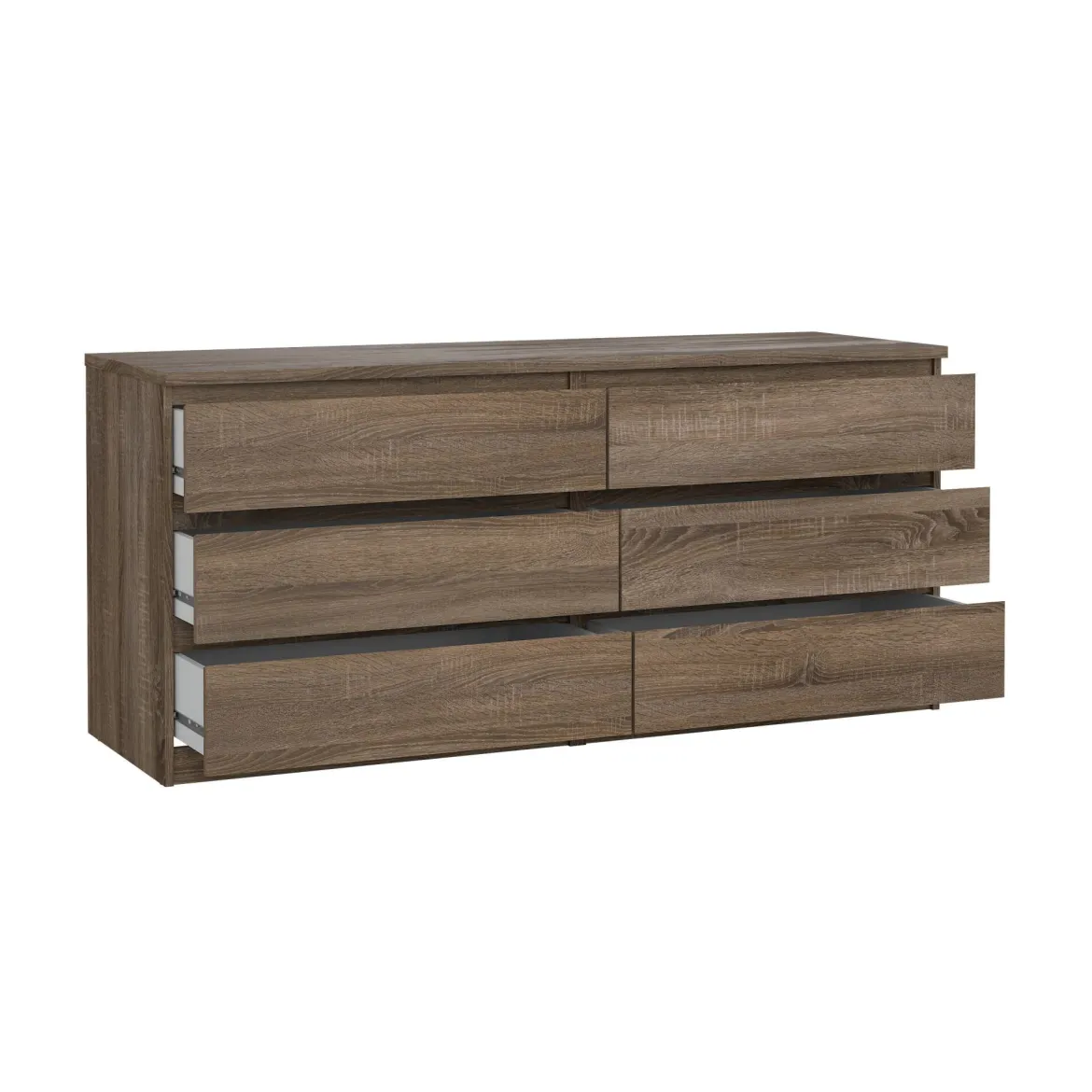 Credenza rovere 153x50x68h cm 6 cassetti - Joyce