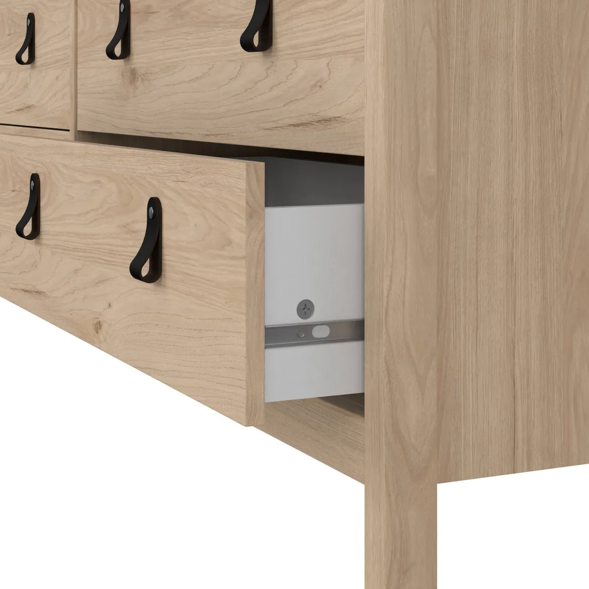 Credenza rovere 159x38x79h cm 8 cassetti - Kovsova