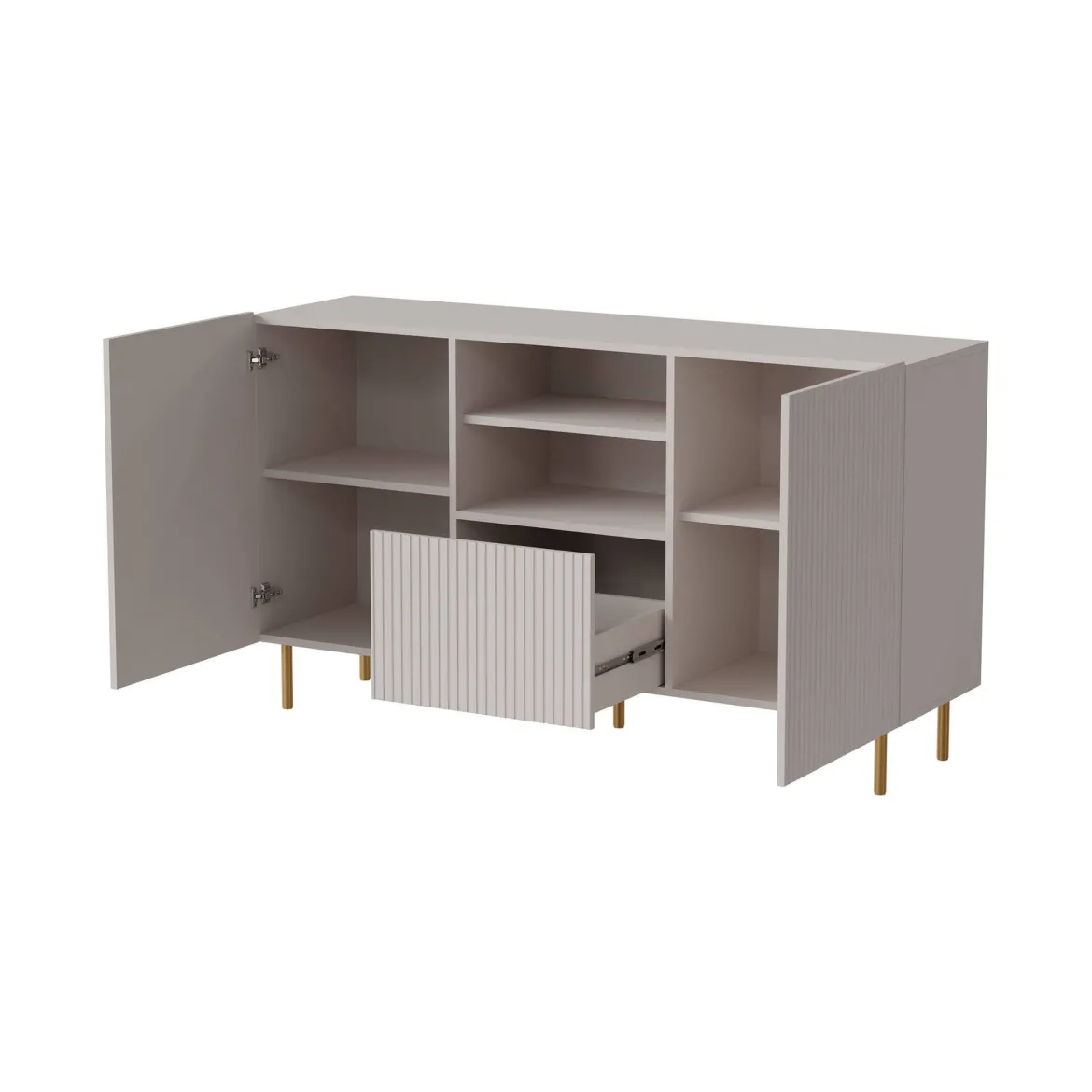 Credenza Stornara, 150x42 h82 cm, Beige
