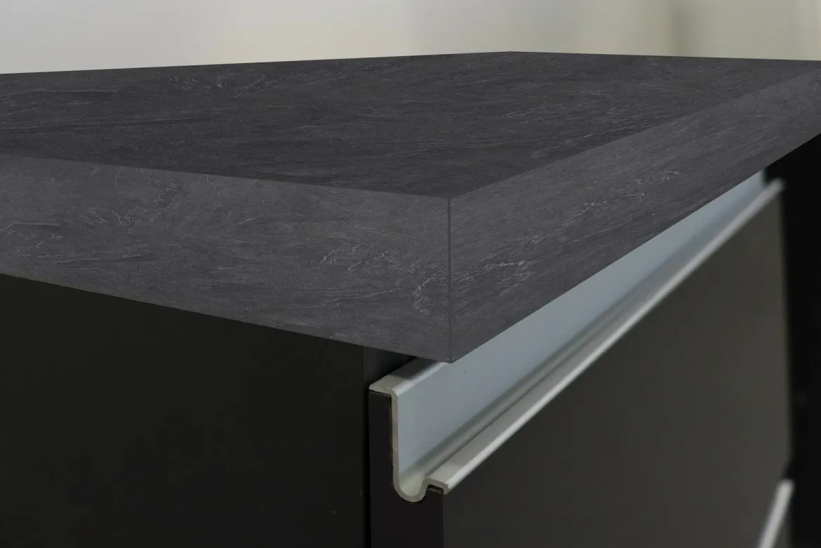 Cucina Grigio Ardesia Grigio Ardesia un Cassetto 13 Ripiani, Modulabile Made in Italy - Fonti