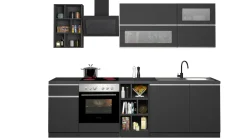 Cucina Grigio Ardesia Grigio Ardesia un Cassetto 13 Ripiani, Modulabile Made in Italy - Fonti