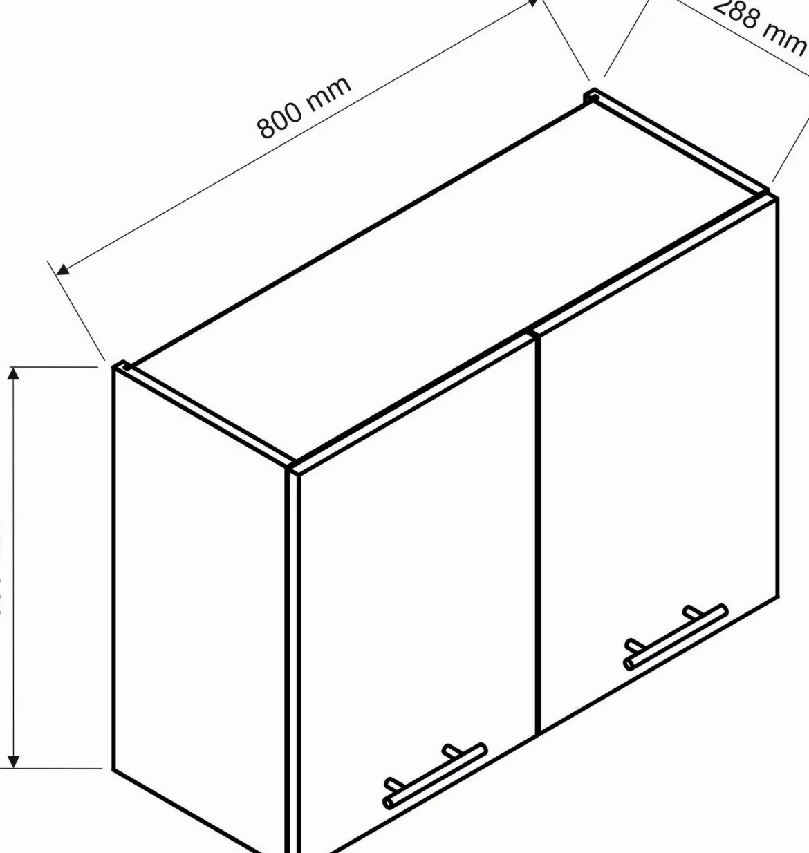 Cucina Marrone Rovere un Ripiano Modulabile, un Cassetto - Camerino