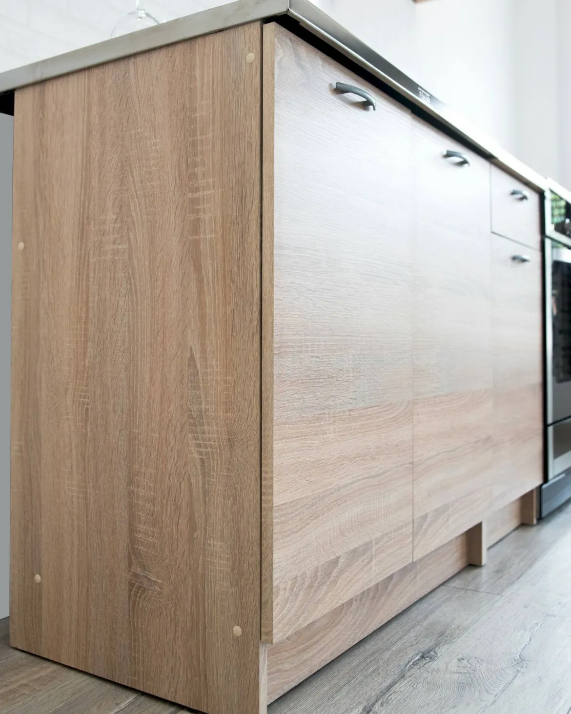 Cucina Marrone Rovere un Ripiano Modulabile, un Cassetto - Camerino