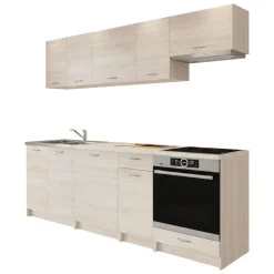 Cucina Marrone Rovere un Ripiano Modulabile, un Cassetto - Camerino