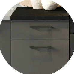 Cucina Nero Antracite Modulabile un Cassetto, un Ripiano - Miogli