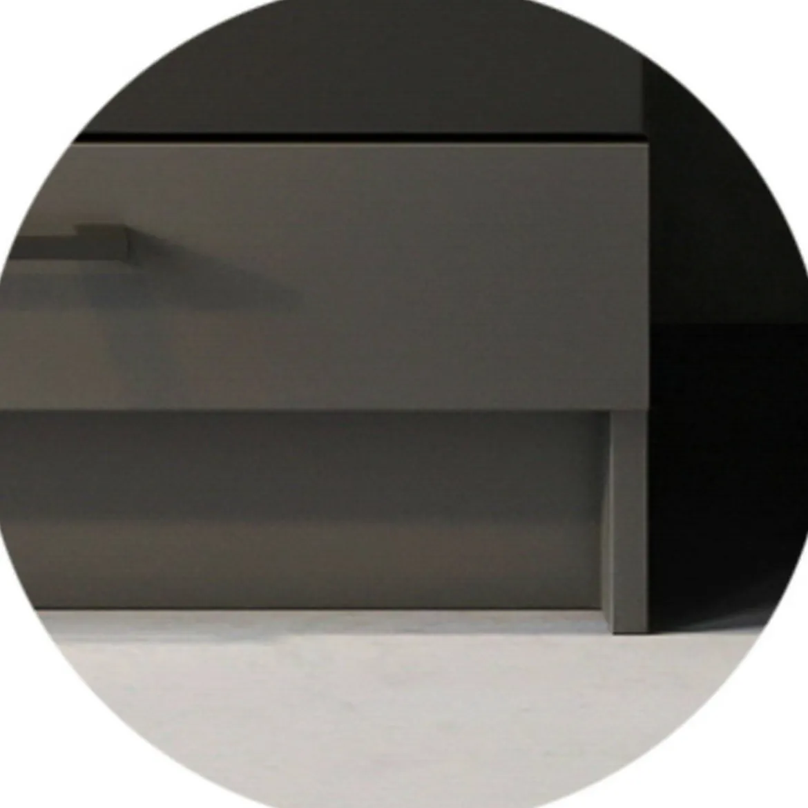 Cucina Nero Antracite Modulabile un Cassetto, un Ripiano - Rostas