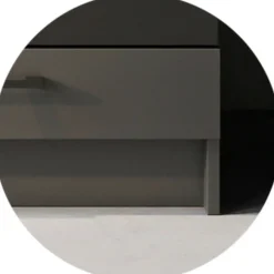 Cucina Nero Antracite un Ripiano Modulabile, un Cassetto - Covor