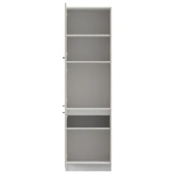 Dispensa da Cucina Bianco Crema Bianco 6 Ripiani Apertura Battente 60x58x214h cm, 3 Ante - Hallst