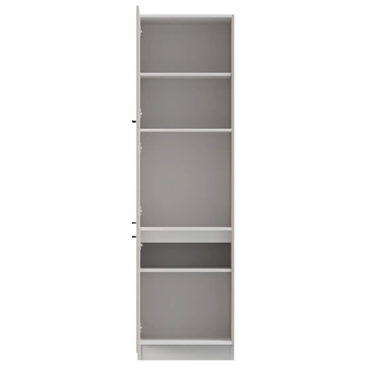 Dispensa da Cucina Bianco Crema Bianco 6 Ripiani Apertura Battente 60x58x214h cm, 3 Ante - Hallst