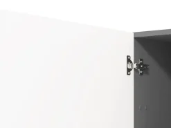Dispensa da Cucina Bianco Grigio 5 Ripiani 3 Ante 60x58x215h cm, Apertura Battente - Moiolaa