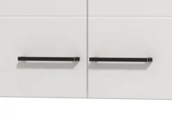 Dispensa da Cucina Bianco Nero un Ripiano 2 Ante 60x30x54h cm, Apertura Battente - Falmenta
