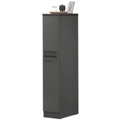 Dispensa multiuso 2 ante 30x165h cm antracite e ardesia - Atrax