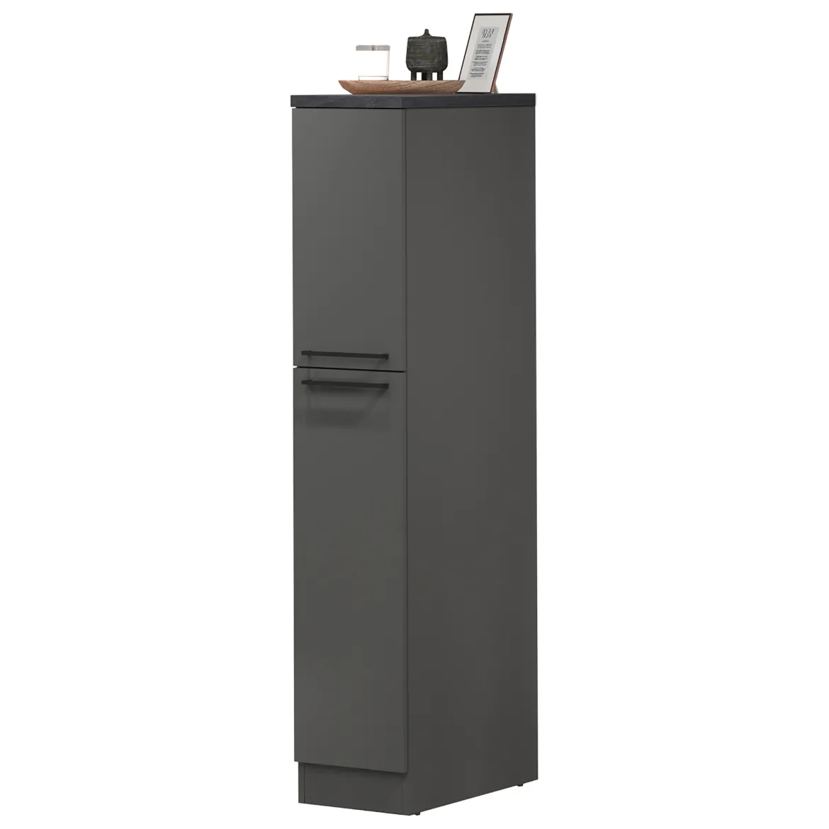 Dispensa multiuso 2 ante 30x165h cm antracite e ardesia - Atrax