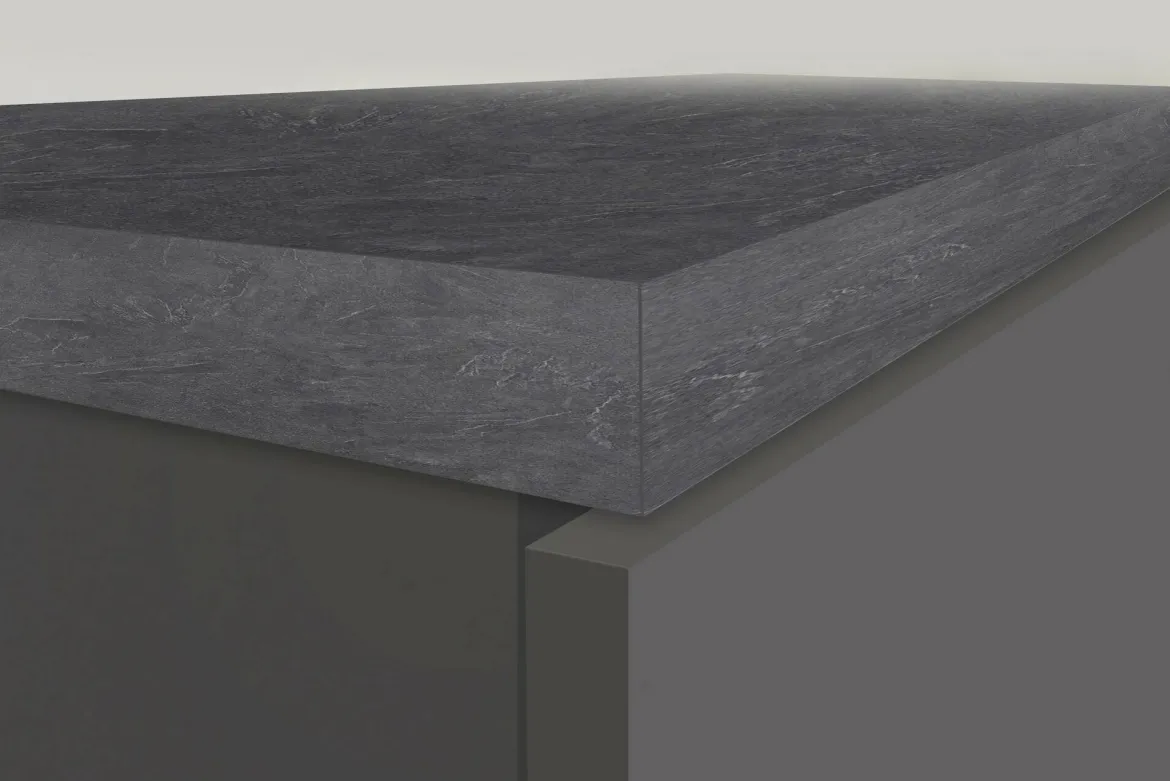 Dispensa multiuso 2 ante 30x165h cm antracite e ardesia - Atrax