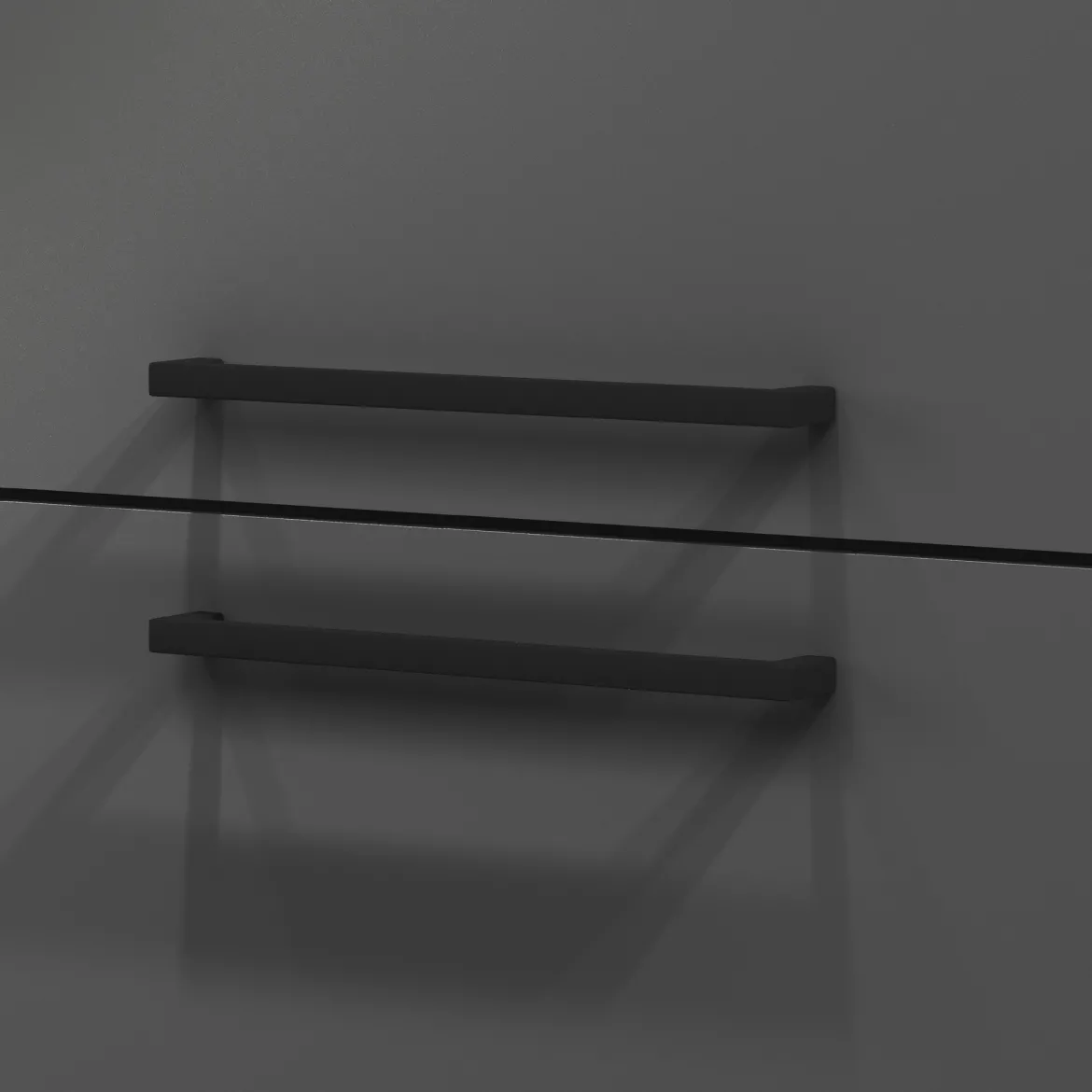Dispensa multiuso 2 ante 30x165h cm antracite e ardesia - Atrax