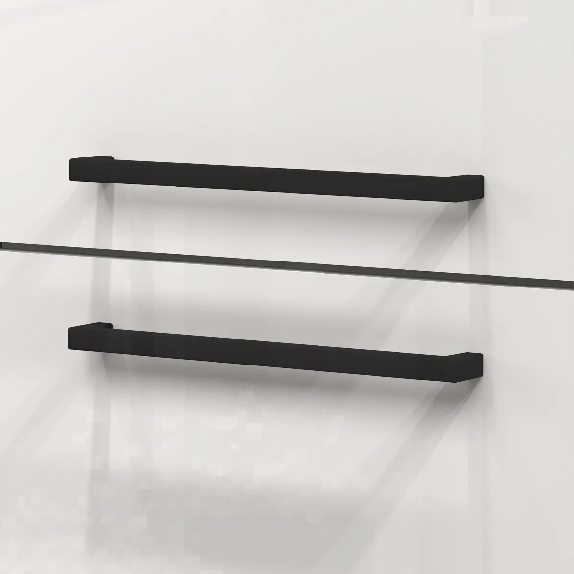 Dispensa multiuso 2 ante 30x165h cm bianco lucido e rovere - Atrax