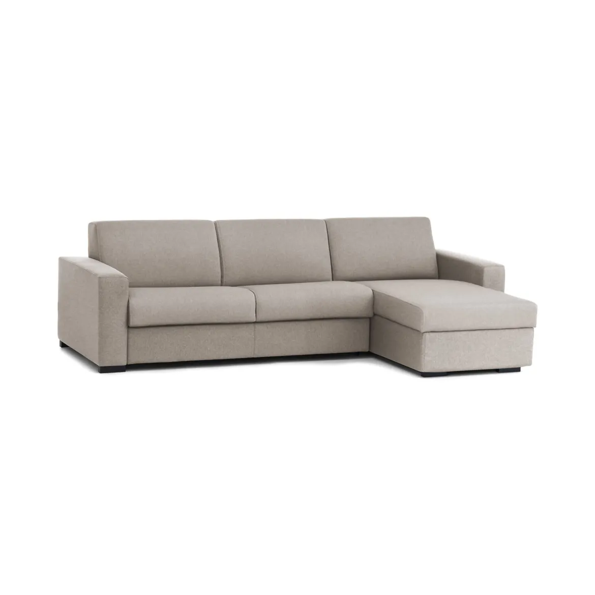 Divano ad angolo tortora 280x95x90h cm - Atos