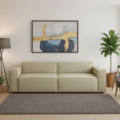 Divano angolare beige 260x95x70h cm - Argo