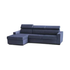 Divano angolare blu 280x95x85h cm - Akela