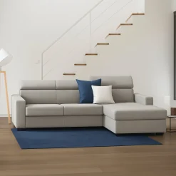 Divano angolare tortora 260x95x85h cm - Angera