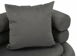 Divano classico grigio e argento 133x68x69h cm - Casier