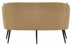 Divano classico marrone e nero 137x69x79h cm - Pittari